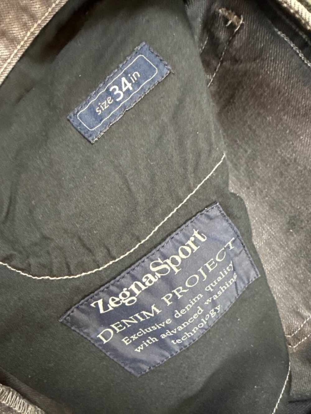 ZegnaSport Denim Project Gray Slim Fit Jeans Mens 34 98% Cotton (NN528) - Picture 7 of 10